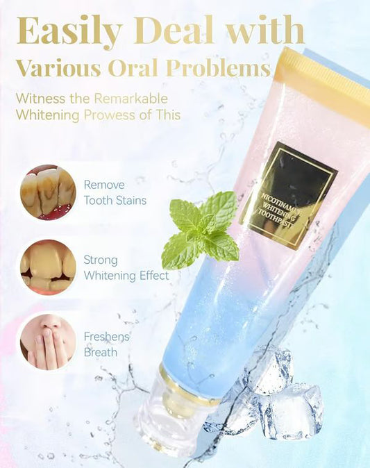 🔥Nicotinamide Probiotic Whitening Toothpaste - Free of Fluoride, Nicotinamide, Anti plaque