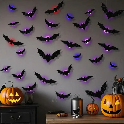 🎁Halloween Eve Promotions 🔥LED Glowing Bat Group